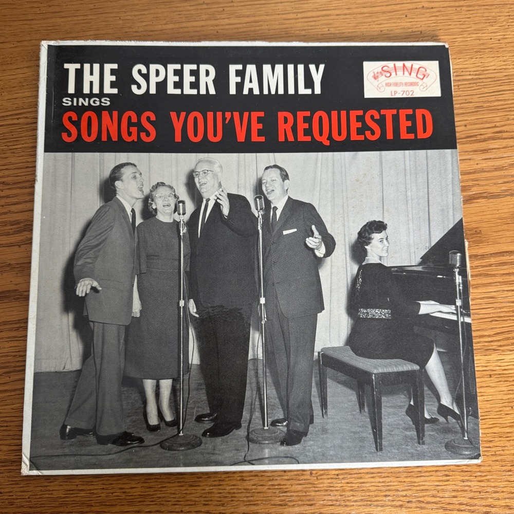 The Speer Family Sings Songs You've Requested‎ LP Vinyl Record